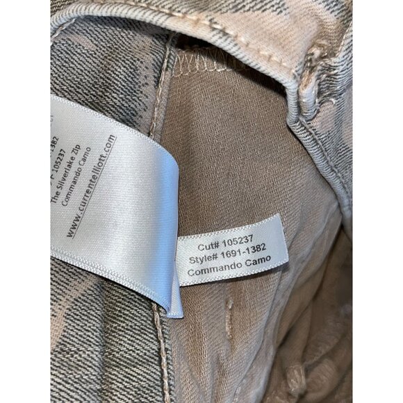 Current/Elliott The Silverlake Zip Ankle Skinny Mid-Rise Commando Camo Jeans 27 - Picture 11 of 11